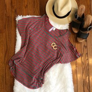 Cold Shoulder High Low Knit Top